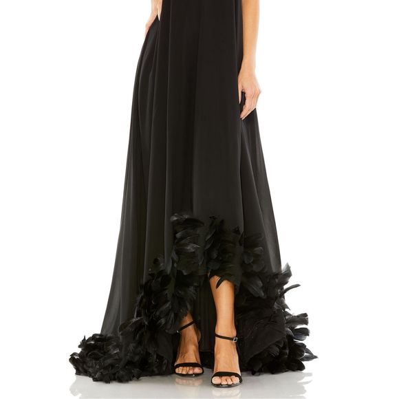 Mac Duggal Black Strapless Maxi Dress - Picture 3 of 9